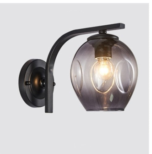 Industrial Glass Globe Wall Sconces - Loft Style - E27 Bulbs WH-CL-37