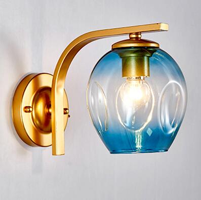 Industrial Glass Globe Wall Sconces - Loft Style - E27 Bulbs WH-CL-37