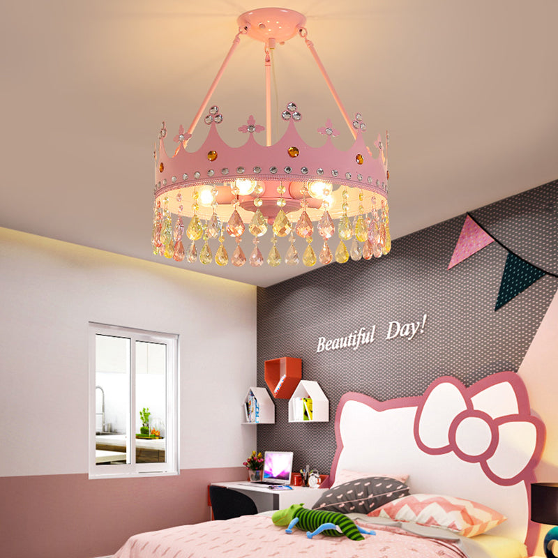 Kids Room Light Decor Girl Princess Theme Chandeliers WH-MA-180