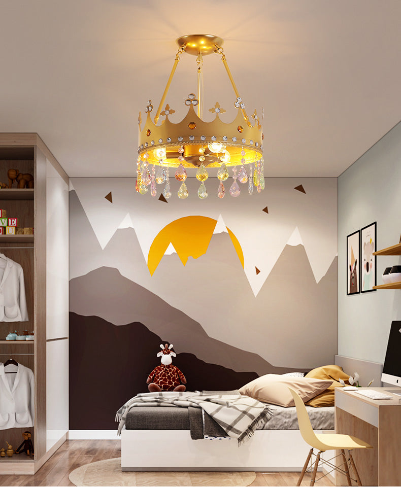 Kids Room Light Decor Girl Princess Theme Chandeliers WH-MA-180
