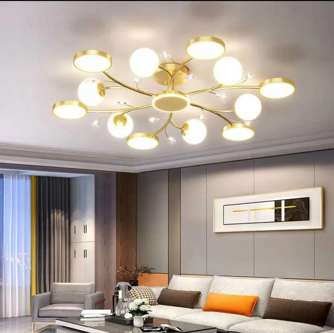 Modern Nordic 13-Head LED Chandelier - Minimalist Hanging Lamp