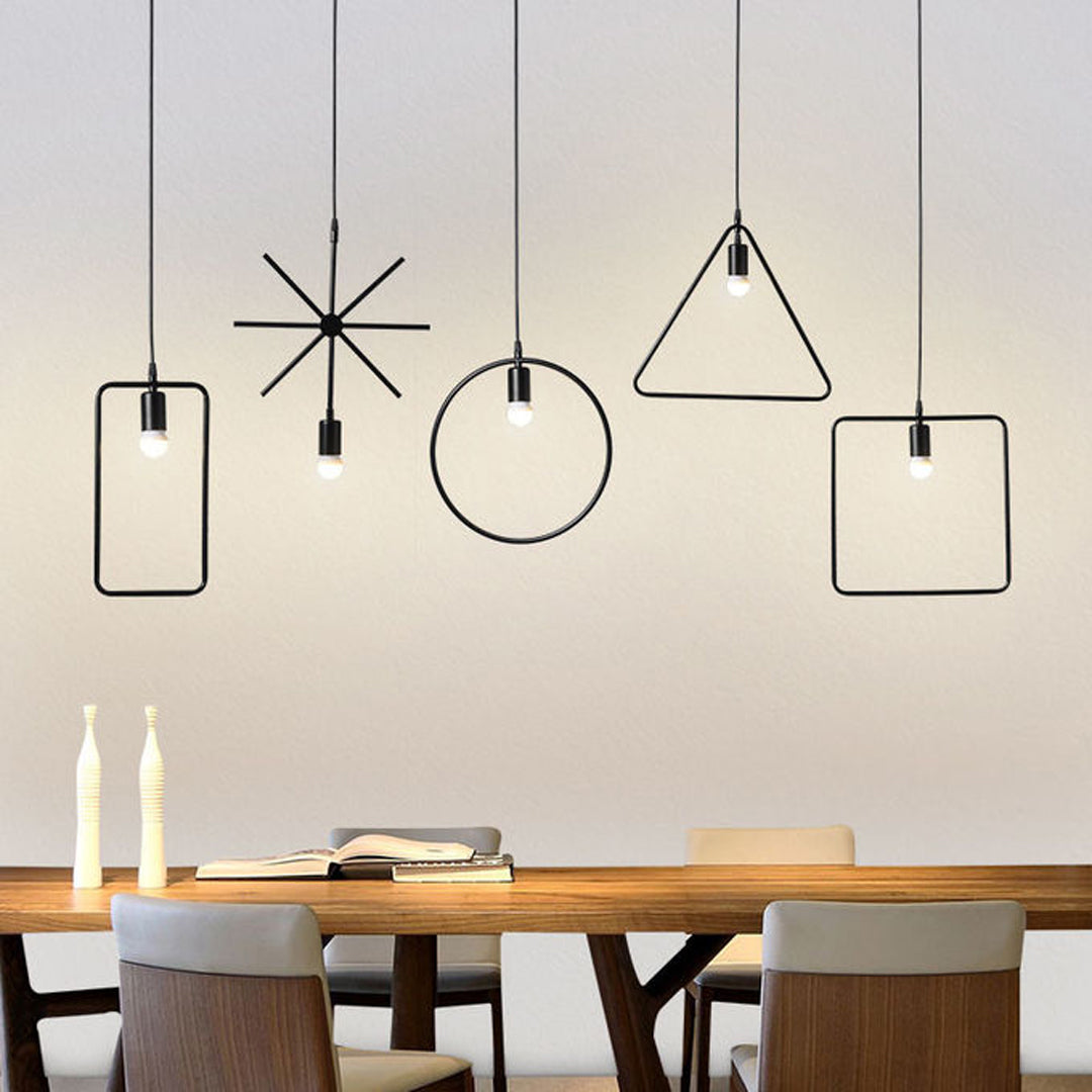 Geometric Pendant Light - Vintage Lights
